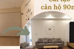 Căn hộ 90m² sở hữu vẻ đẹp đơn giản nhưng vô cùng ấn tượng sau khi cải tạo với chi phí 450 triệu tại Hà Nội