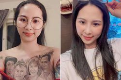 Cô gái Vĩnh Phúc 'gây bão' vì xăm hình gia đình kín ngực giờ ra sao?