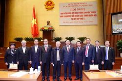 Hình ảnh Tổng Bí thư Nguyễn Phú Trọng dự hội nghị đại biểu Quốc hội chuyên trách