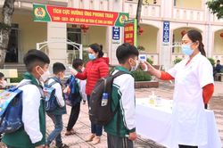 Lâm Thao: Trên 15000 học sinh tiểu học, THCS trở lại trường học trực tiếp
