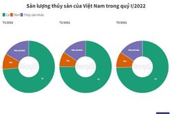 Xuất khẩu thủy sản quý I/2022 đạt hơn 2 tỷ USD