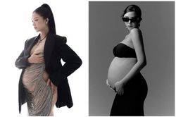 Vợ thiếu gia tập đoàn may mặc khoe bụng bầu nhìn mà 'nhức mắt'