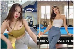 'Hot girl phòng gym' sở hữu vòng 3 nổi bật căng tràn sức sống