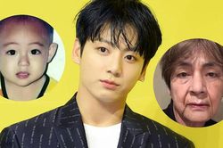 Ảnh V BTS 5 và 70 tuổi, Jungkook 'crush' chân dung nào?