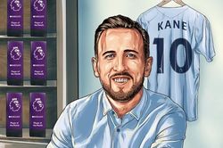 Tiền đạo Harry Kane cân bằng thành tích của Aguero