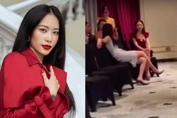 Nam Em - Nữ hoàng drama của Miss World Vietnam lại bị phê bình vì dáng ngồi ngả ngớn kém duyên