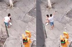 Bị người đàn ông dùng dép đánh vào mặt đuổi đi, thái độ của cô gái gây sửng sốt đến khó hiểu