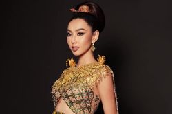 Hoa hậu Thùy Tiên mặc váy dát vàng, đeo trang sức trị giá gần 24 tỷ đồng