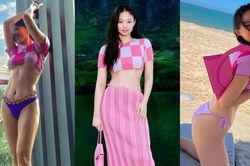 Tóc Tiên đụng hàng Jennie (BlackPink) diện áo ngắn cũn lấp ló chân ngực