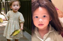 Ái nữ Lisa nhà Hồ Ngọc Hà đội tóc giả đáng yêu muốn xỉu, biểu cảm thế nào mà gây sốt?