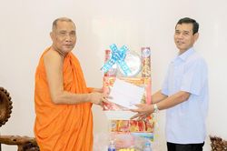 Ban Dân tộc tỉnh An Giang chúc Tết Chol Chnam Thmay tại Châu Thành