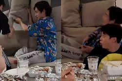 Jimin và V BTS phát trực tiếp, cố che bức ảnh khiếm nhã nhưng bất thành