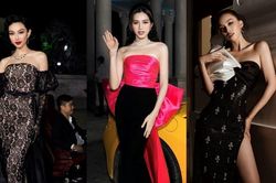 Thùy Tiên, Đỗ Hà 'lên đồ' nóng bỏng, đọ dáng trên thảm đỏ 'Vietnam Beauty Fashion Fest'