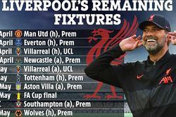 Liverpool còn 11 trận đấu để hướng tới cú 'ăn 4' lịch sử