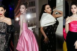 Thùy Tiên, Đỗ Mỹ Linh, Tiểu Vy, Đỗ Thị Hà đọ sắc trên thảm đỏ