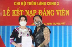 Công tác phát triển đảng viên ở Chi bộ Làng Cung 3