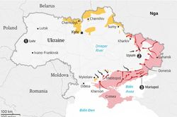 Mũi tiến công mới của Nga ở Ukraine