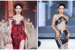 Lương Thùy Linh - Tiểu Vy mặc gợi cảm, catwalk đẹp 'thần sầu'