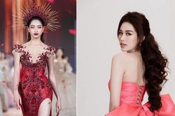 Đỗ Thị Hà khoe vai trần ngọt ngào, Lương Thùy Linh đẹp tựa 'nữ thần' trên sàn catwalk