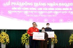 Tiếp nhận hơn 5,3 tỷ đồng ủng hộ Tháng Nhân đạo năm 2022