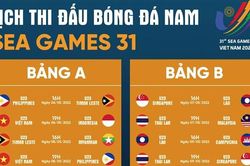 Lịch thi đấu bóng đá nam SEA Games 31 từ 6/5 đến 22/5
