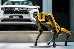 Lần đầu tiên ở Việt Nam khách hàng được robot 'tiếp đón' khi xem xe