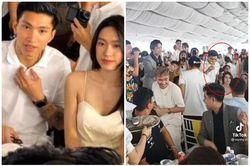 Lộ ảnh Văn Hậu và Hải My tình tứ ở đám cưới Tấn Tài