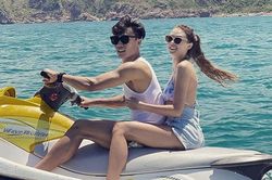 Bùi Tiến Dũng đưa bạn gái người mẫu đi du lịch bằng siêu xe