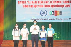 117 học sinh đạt giải tại Cuộc thi Olympic 'Tài năng tiếng Anh' và Olympic 'Chinh phục IELTS' năm học 2021-2022