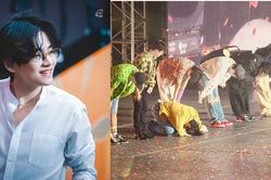 Netizen rần rần bình luận về hành động cúi đầu của V BTS tại concert ở Las Vegas
