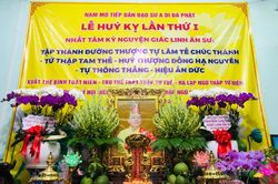 Chùa Tập Thành tổ chức lễ húy kỵ Hòa thượng Thích Thông Thắng