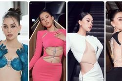 Hoa hậu Tiểu Vy gợi cảm hút mắt với váy áo cắt xẻ, khoe tối đa lợi thế cơ thể