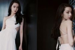 Địch Lệ Nhiệt Ba hóa nữ thần với váy hở lưng quyến rũ