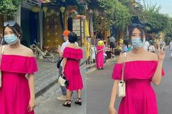 Cố ý mặc váy hồng để nổi bật tại Hội An, cô bạn trẻ không ngờ lại 'hữu duyên' với cả chục người