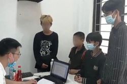 Chính trị - Xã hội Pháp luật - Cuộc sống 4 thiếu niên đập phá máy bán hàng tự động lấy trộm nước uống