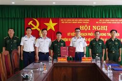 Bộ Chỉ huy BĐBP Bình Thuận và Bộ Tư lệnh Vùng Cảnh sát biển 3 ký kết kế hoạch phối hợp trong thực hiện nhiệm vụ