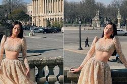 Diện crop-top xuyên thấu, Lương Thùy Linh khiến fan ngỡ ngàng khi khoe vòng eo 'siêu thực'