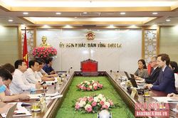Đoàn công tác của Ngân hàng Tái thiết Đức làm việc với lãnh đạo UBND tỉnh Sơn La