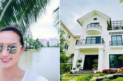 Biệt thự ven hồ xa hoa gần 60 tỷ của diễn viên Lã Thanh Huyền