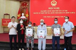 Đoàn Đại biểu Quốc hội Tỉnh Kiên Giang, đơn vị số 2 tiếp xúc cử tri thị Trấn Minh Lương huyện Châu Thành