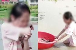 Trung Quốc: Cha bắt con gái đào củ sen giữa trời nắng gắt khiến cộng đồng mạng dậy sóng