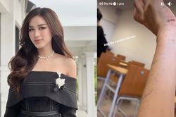 Đỗ Thị Hà để lộ bàn tay lấm lem sau thi hết môn: Đúng là Hoa hậu chăm học nhất Vbiz