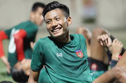 U23 Myanmar hứng khởi trong buổi tập đầu tiên ở Phú Thọ