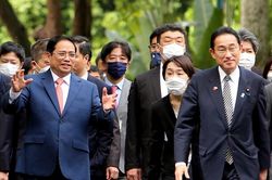 Thủ tướng Phạm Minh Chính chủ trì lễ đón Thủ tướng Nhật Bản