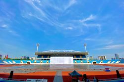 Lắp đặt sân khấu cho Lễ khai mạc SEA Games 31