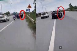 Vụ người phụ nữ đu cửa ô tô trên Quốc lộ 5: Xác định và triệu tập tài xế