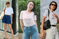 Sao Việt diện áo thun trắng chuẩn sang xịn mịn, dù chỉ mix theo cách đơn giản