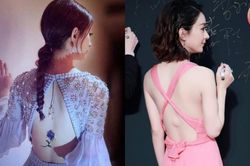 Hình xăm trên lưng Triệu Lệ Dĩnh được quan tâm trở lại, sự cố trên phim trường khiến ai cũng xót thương