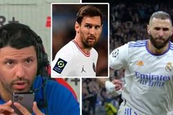 Messi choáng váng nhắn Aguero khi Benzema nhấn chìm Man City