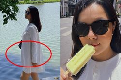 Bụng lùm lùm, Phạm Quỳnh Anh bị nghi mang thai 5-6 tháng